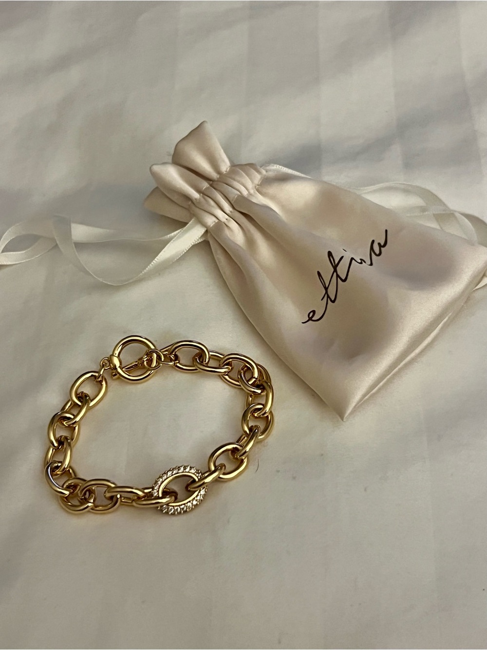 ettika Gold Link Bracelet